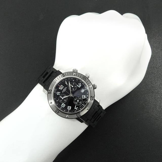HERMES(エルメス) クリッパーダイバークロノグラフ ブラック HERMES
