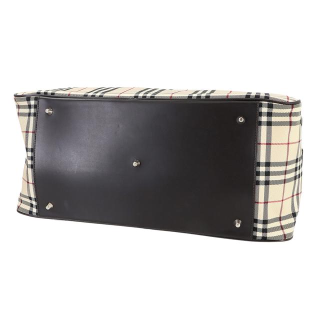 バーバリー バッグ ノバチェック 2way ボストン ショルダー バッグ キャンバス レザー ベージュ レディース 90293556 【中古】ブランド バーバリー バッグ ノバチェック 2way ボストン ショルダー バッグ