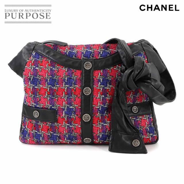 美品 シャネル バッグ ガールシャネル ショルダー バッグ ツイード ラムスキン A90766 レディース 90294403 【中古】ブランド