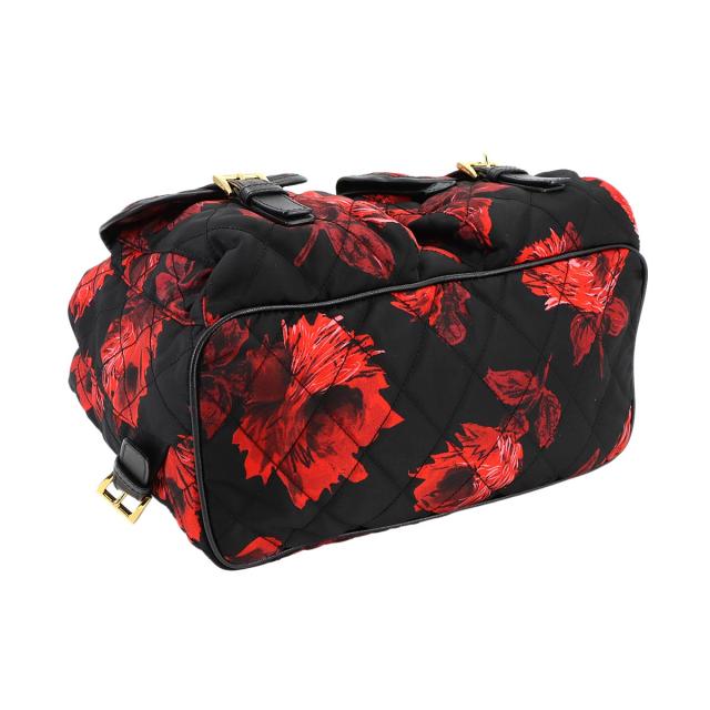 美品 プラダ バッグ バックパック キルティング ナイロン サフィアーノ