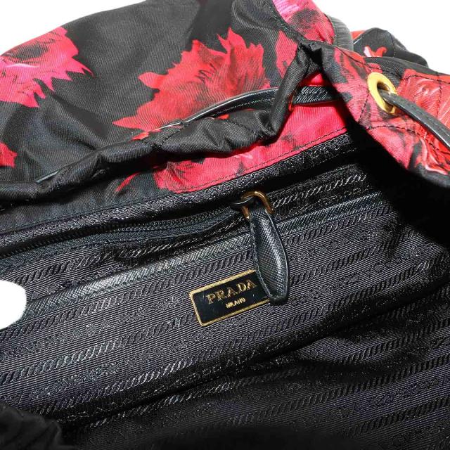 美品 プラダ バッグ バックパック キルティング ナイロン サフィアーノレザー ブラック レディース 90294431 【中古】ブランド 美品 プラダ バッグ バックパック キルティング ナイロン サフィアーノ