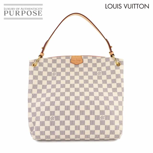 美品 ルイ ヴィトン バッグ ダミエ アズール グレースフル PM ショルダー バッグ ホワイト レディース 90294482 【中古】ブランド