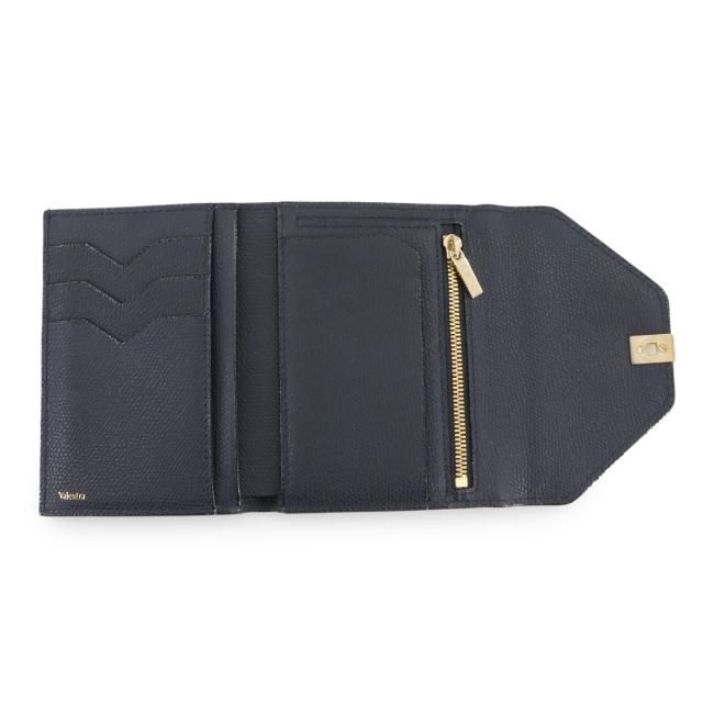 新品同様 ヴァレクストラ 財布 イジィデ ウォレット 三つ折り 財布 レザー ナイトブルー レディース 90295141 【中古】ブランド 新品同様 ヴァレクストラ 財布 イジィデ ウォレット 三つ折り 財布