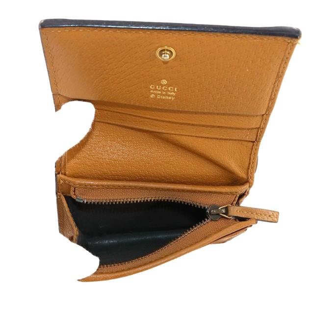 グッチ 財布 ディズニー ミッキー マイクロGGスプリーム コンパクト ウォレット 二つ折り レディース 90295342 【中古】ブランド グッチ 財布 ディズニー ミッキー マイクロGGスプリーム コンパクト