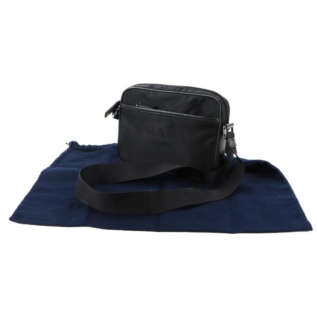 未使用 展示品 プラダ ショルダー バッグ ナイロン サフィアーノレザー