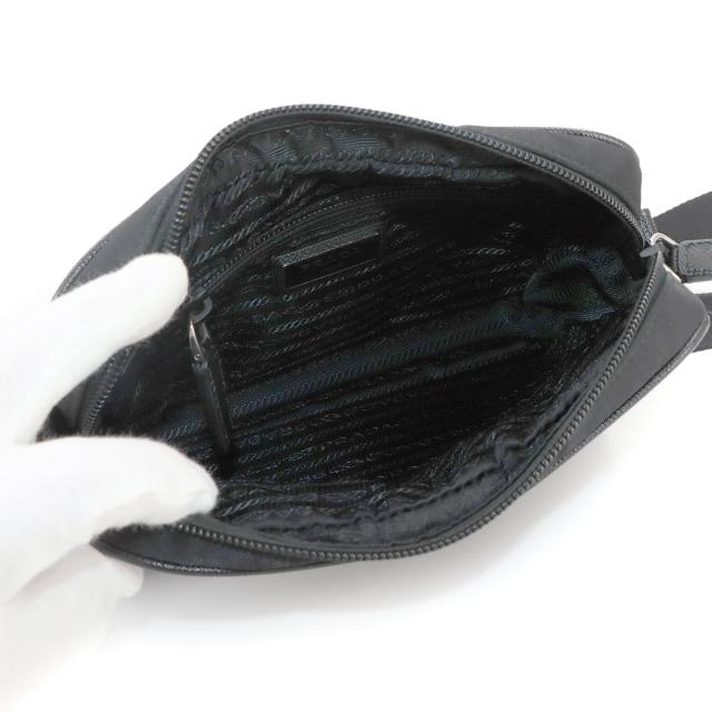 未使用 展示品 プラダ ショルダー バッグ ナイロン サフィアーノレザー