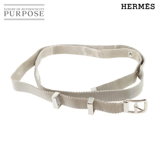 未使用 展示品 エルメス ベルト HERMES エトリヴィエール メッシュ ベルト シルバー 85 レディース 90296254 【中古】ブランド