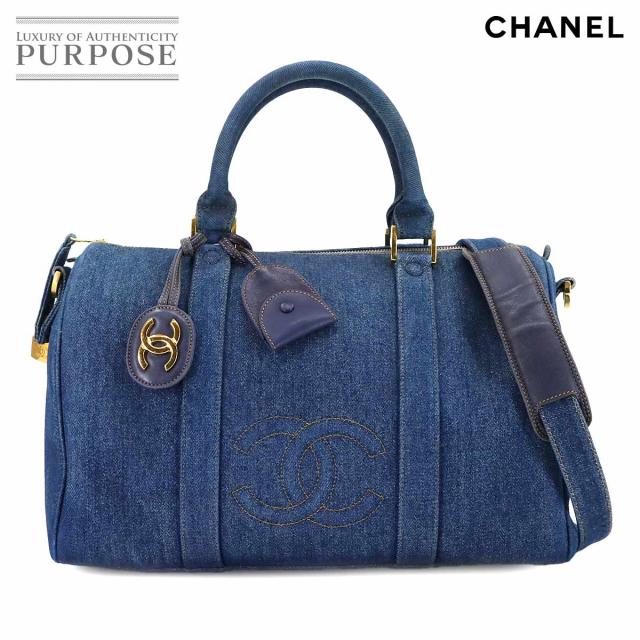 シャネル バッグ ココマーク 2way ハンド ショルダー バッグ デニム ブルー ヴィンテージ レディース 90298096 【中古】ブランド