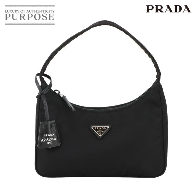 新品同様 プラダ バッグ Re-Edition 2000 ミニバッグ ハンド バッグ ナイロン ブラック 1NE515 レディース 90298132 【中古】ブランド