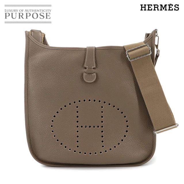 美品 エルメス バッグ エブリン3 GM ショルダー バッグ トリヨンクレマンス エトゥープ □R刻印 レディース 90298897 【中古】ブランド