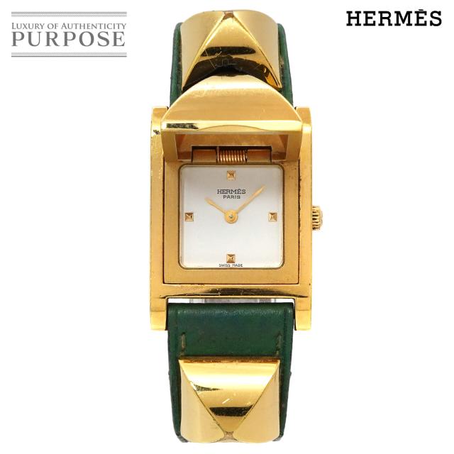 エルメス メドール ヴィンテージ レディース 腕時計 ピラミッド