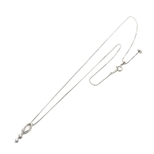 トリロジー TRILOGY ダイヤ 0.35ct ネックレス 45cm Pt プラチナ【鑑別書付き】 レディース 90300447 【中古】BJ_1
