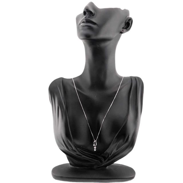 トリロジー TRILOGY ダイヤ 0.35ct ネックレス 45cm Pt プラチナ【鑑別書付き】 レディース 90300447 【中古】BJ_7