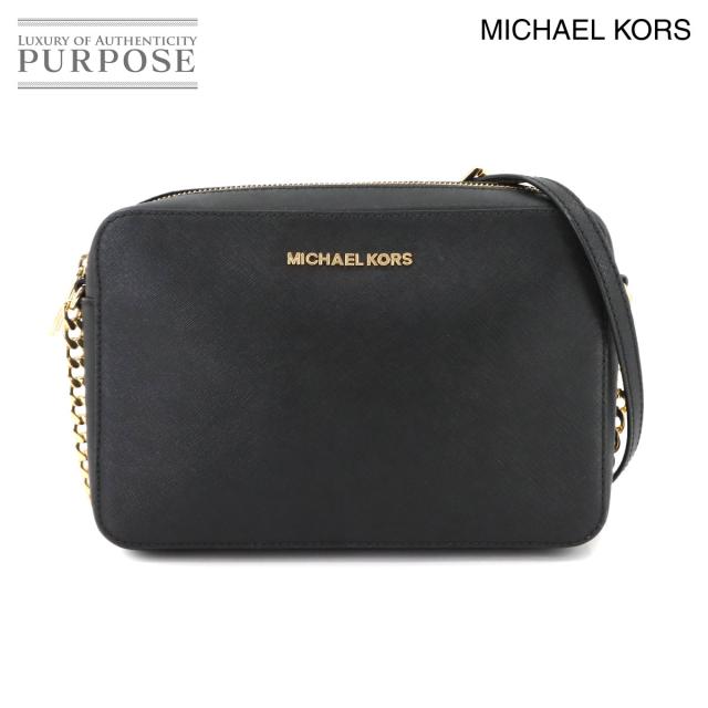 マイケルコース バッグ ジェットセット LG EW ショルダー バッグ レザー ブラック レディース 90300582 【中古】ブランド