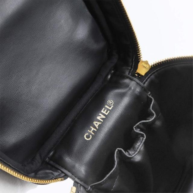 新品同様 シャネル バッグ バニティ ハンド バッグ キャビアスキン レザー ブラック A01998 レディース 90300604 【中古】ブランド 新品同様 シャネル バッグ バニティ ハンド バッグ キャビアスキン