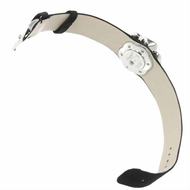 シャネル カメリア H1187 ダイヤベゼル レディース 腕時計 4P ダイヤ ホワイトシェル K18WG クォーツ 90302605 【中古】時計_5