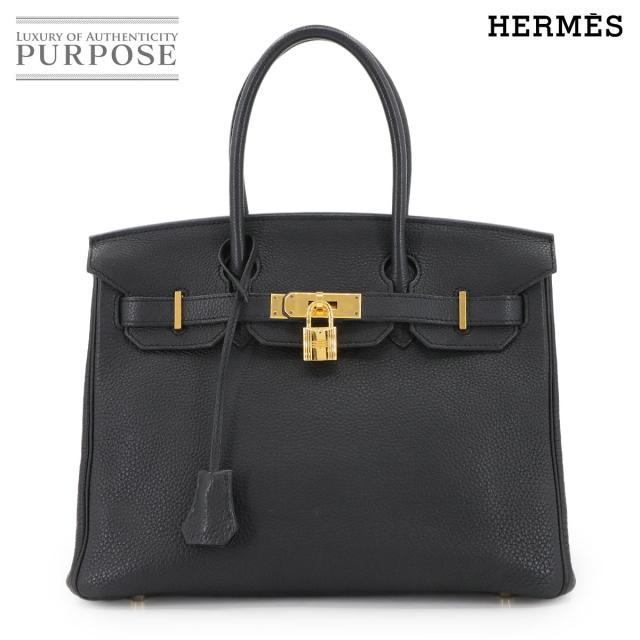 エルメス バッグ バーキン30 トゴ ブラック ハンド バッグ □L刻印 ゴールド 金具 レディース 90303738 【中古】ブランド
