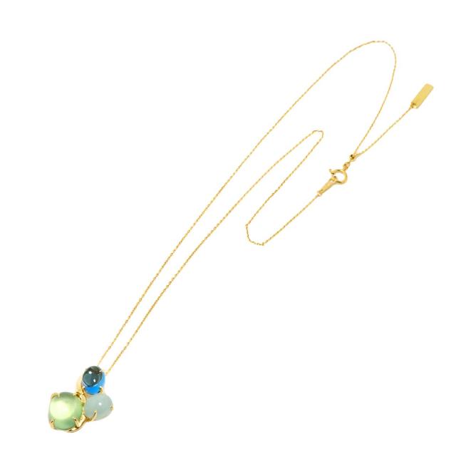 タサキ TASAKI プレナイト ブルートパーズ クォーツ ネックレス 50cm K18 YG 750 田崎真珠 レディース 90303992 【中古】BJ_1