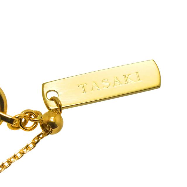 タサキ TASAKI プレナイト ブルートパーズ クォーツ ネックレス 50cm K18 YG 750 田崎真珠 レディース 90303992 【中古】BJ_5