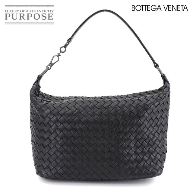 ボッテガ ヴェネタ バッグ イントレチャート ワンショルダー バッグ レザー ブラック 239988 レディース 90304547 【中古】ブランド