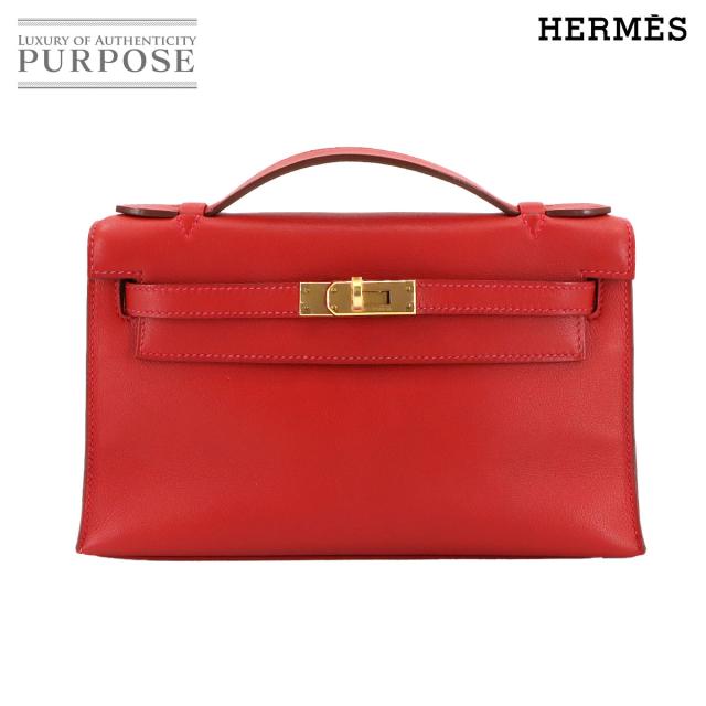未使用 展示品 エルメス バッグ ポシェットケリー ハンド バッグ スイフト ルージュカザック レディース 90304813 【中古】ブランド