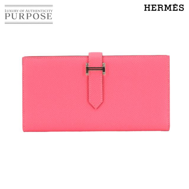 未使用 展示品 エルメス 財布 ベアンスフレ 二つ折り 長財布 エプソン ローズアザレ D刻印 レディース 90304847 【中古】ブランド