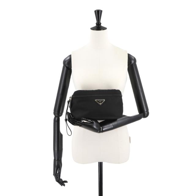 新品同様 プラダ バッグ ポーチ ナイロン サフィアーノレザー ネロ ブラック 2NE015 レディース メンズ 90304867 【中古】ブランド_7