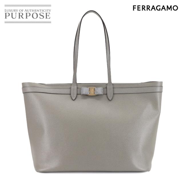 未使用 展示品 サルヴァトーレ フェラガモ バッグ ヴァラ トート バッグ レザー グレー レディース 90304878 【中古】ブランド