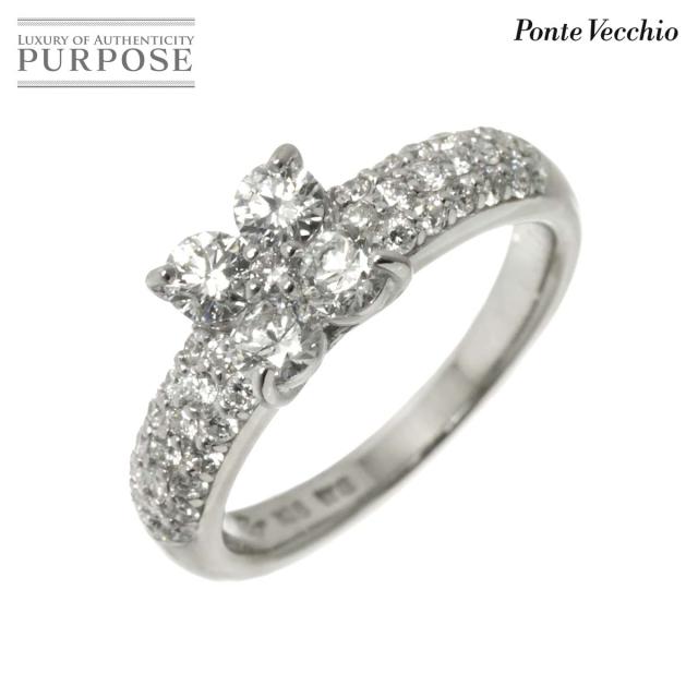 ポンテヴェキオ Ponte Vecchio 10号 リング ダイヤ 1.00ct K18 WG 750 指輪 レディース 90305086 【中古】BJ