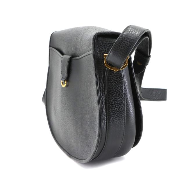 美品 カルティエ バッグ マストライン ショルダー バッグ レザー ブラック ゴールド 金具 レディース 90305731 【中古】ブランド