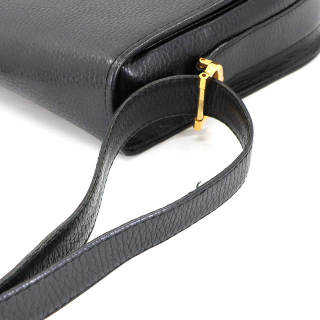美品 カルティエ バッグ マストライン ショルダー バッグ レザー ブラック ゴールド 金具 レディース 90305731 【中古】ブランド