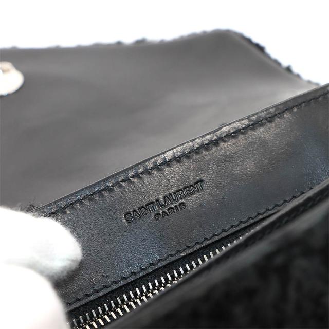 新品同様 サンローラン バッグ ショルダー バッグ シアリング レザー ブラック 531648 レディース 90306058 【中古】ブランド_7