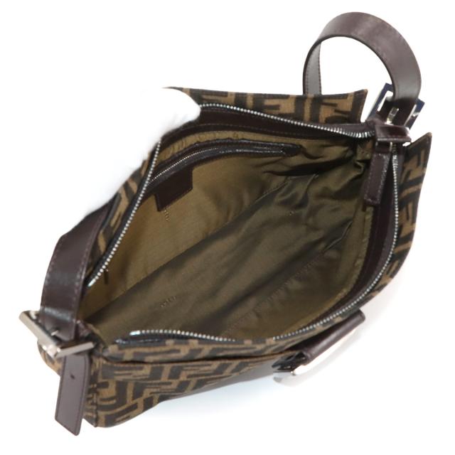 新品同様 フェンディ バッグ ズッカ ショルダー バッグ キャンバス レザー ブラウン 26566 レディース 90306100 【中古】ブランド_5