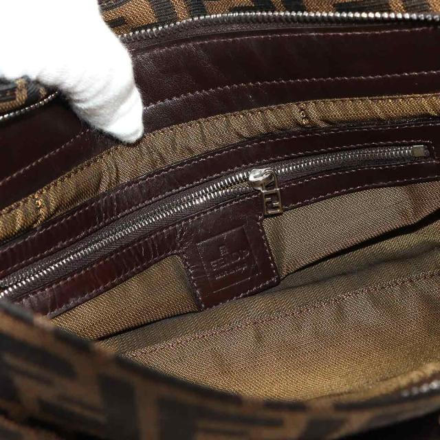 新品同様 フェンディ バッグ ズッカ ショルダー バッグ キャンバス レザー ブラウン 26566 レディース 90306100 【中古】ブランド_6