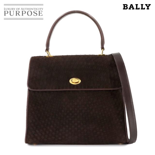 美品 バリー バッグ キルティング 2way ハンド ショルダー バッグ スエード レザー ブラウン レディース 90306460 【中古】ブランド