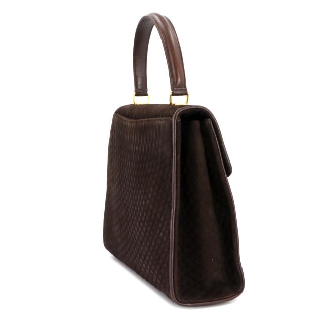 美品 バリー バッグ キルティング 2way ハンド ショルダー バッグ スエード レザー ブラウン レディース 90306460 【中古】ブランド_2