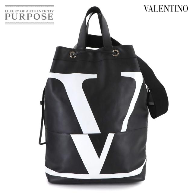 新品同様 ヴァレンティノ ガラヴァーニ バッグ VLTN ロゴ 2way トート ショルダー バッグ レザー メンズ 90307181 【中古】ブランド