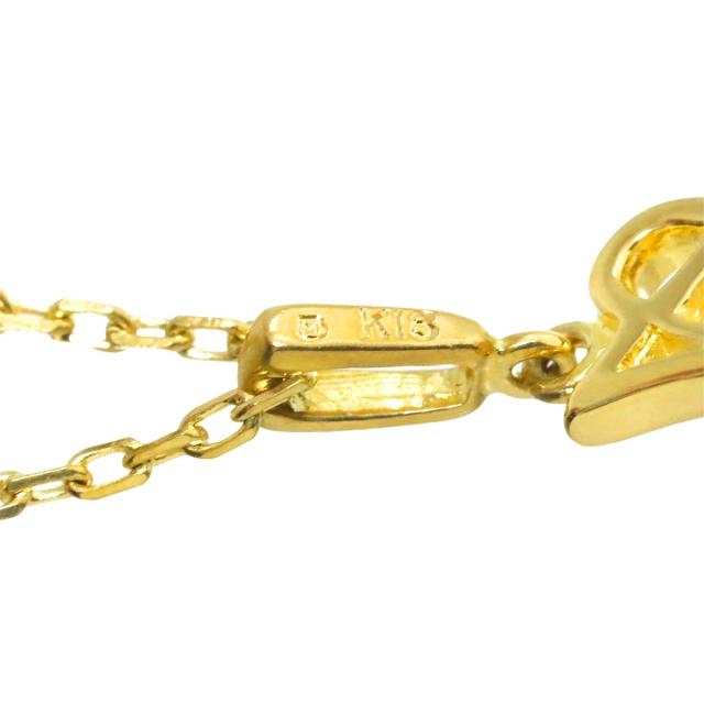 ミキモト MIKIMOTO ベビーパール 3.6mm ネックレス 38cm K18 YG 750 イニシャル A 真珠 レディース 90307743 【中古】BJ_3