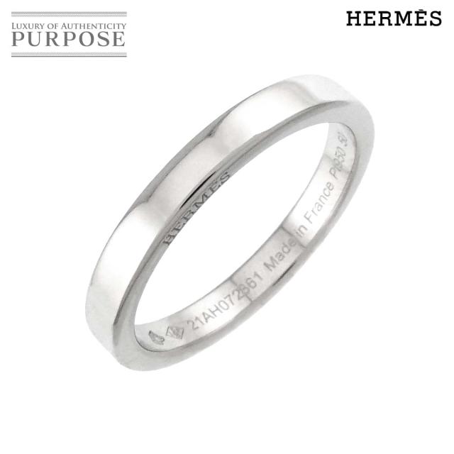 エルメス HERMES フィル カレ #50 リング Pt プラチナ 指輪【証明書付き】レディース 90307757 【中古】BJ