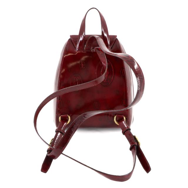 カルティエ バッグ ハッピーバースデー バックパック パテントレザー ボルドー L1000244 レディース 90307852 【中古】ブランド_1