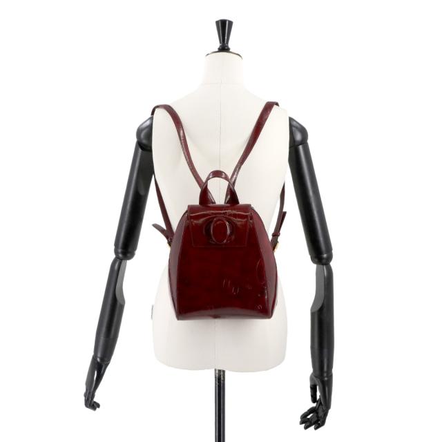 カルティエ バッグ ハッピーバースデー バックパック パテントレザー ボルドー L1000244 レディース 90307852 【中古】ブランド_9