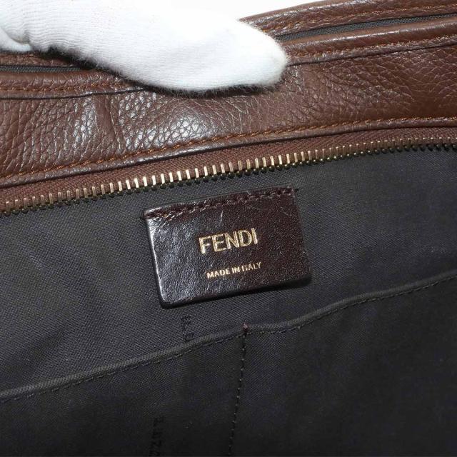 フェンディ バッグ ズッカ トート バッグ キャンバス レザー ブラウン 8BH269 ゴールド 金具 レディース 90308466 【中古】ブランド_8