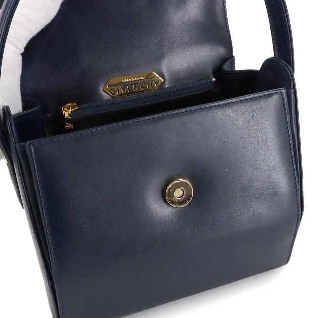 ジバンシー バッグ ハンド バッグ レザー ネイビー ゴールド 金具 レディース 90308541 【中古】ブランド_5