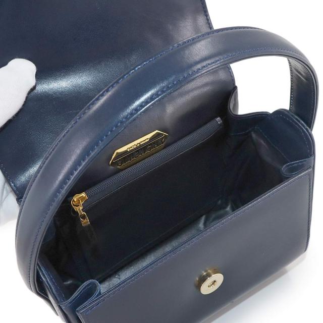 ジバンシー バッグ ハンド バッグ レザー ネイビー ゴールド 金具 レディース 90308541 【中古】ブランド_6