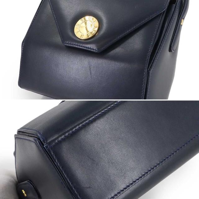 ジバンシー バッグ ハンド バッグ レザー ネイビー ゴールド 金具 レディース 90308541 【中古】ブランド_8