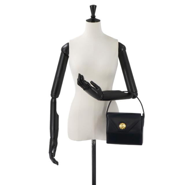 ジバンシー バッグ ハンド バッグ レザー ネイビー ゴールド 金具 レディース 90308541 【中古】ブランド_9