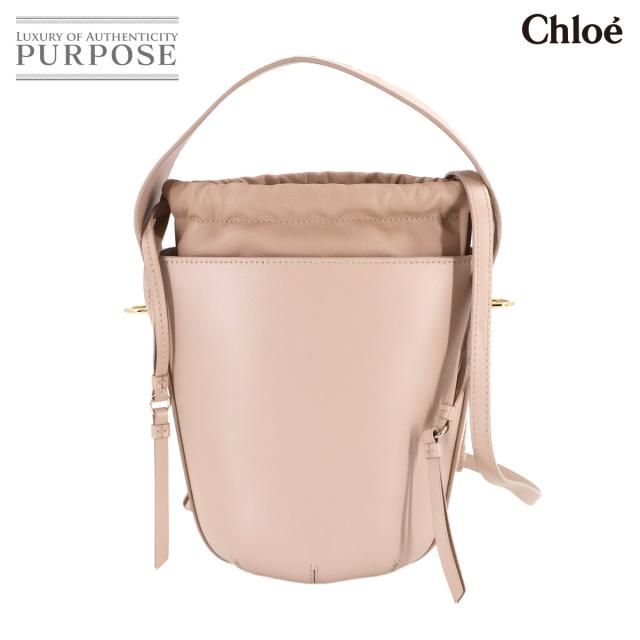 未使用 展示品 クロエ バッグ センス バケット 2way ハンド ショルダー バッグ レザー ピンク レディース 90308602 【中古】ブランド