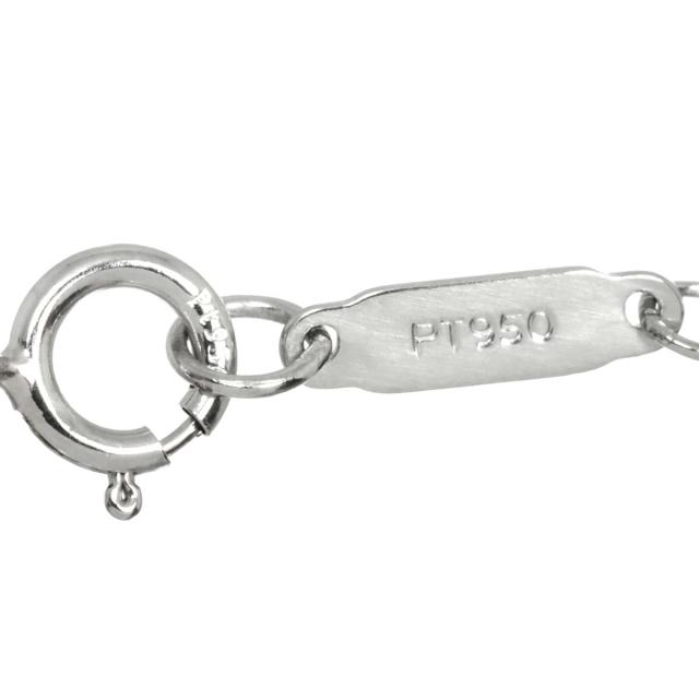 ティファニー TIFFANY&amp;Co. ビクトリア ダブルドロップ ダイヤ ネックレス 40cm Pt プラチナ フラワー 花 レディース 90309437 【中古】BJ_4