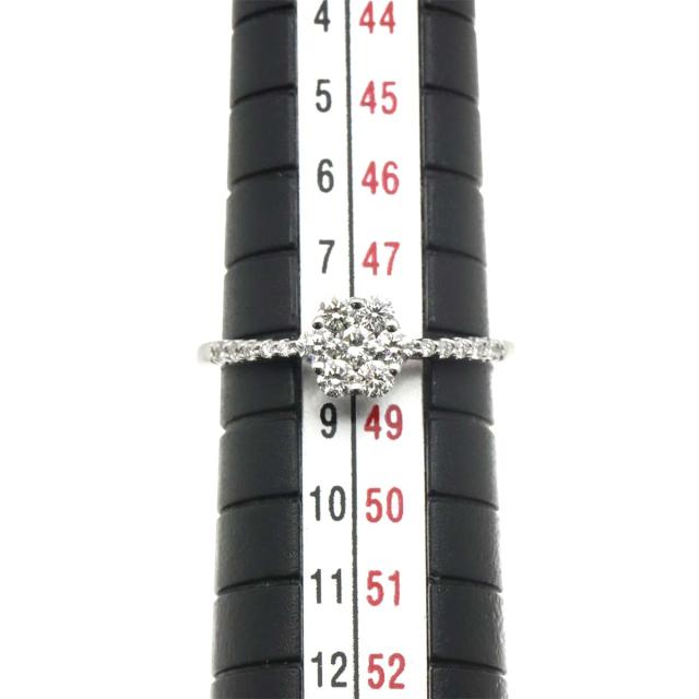ポンテヴェキオ Ponte Vecchio 8号 リング ダイヤ 0.32ct K18 WG ホワイトゴールド 750 指輪 フラワー レディース 90309462 【中古】BJ_6