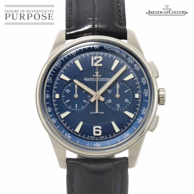 ジャガールクルト ポラリス クロノグラフ Q9028480 メンズ 腕時計 ブルー 自動巻き 90309641 【中古】時計